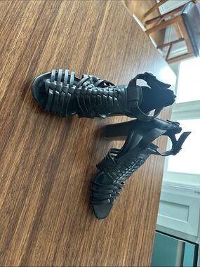 American Eagle From Payless Black Strappy High Heels - Women